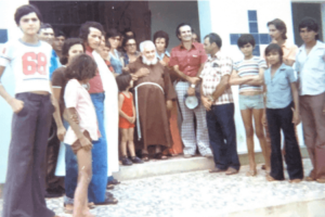 Visita de Frei Damião à Capela do Cruzeiro / Foto: Acervo Familiar